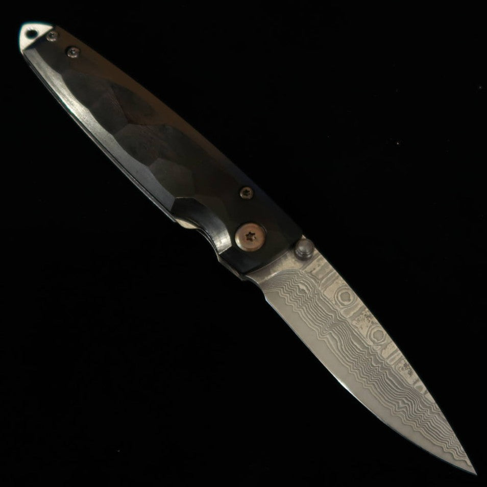 MCUSTA Shinra Emotion Series Hammered, Damascus Black Pakkawood Handle, VG-10, MC-0079DP (71mm)