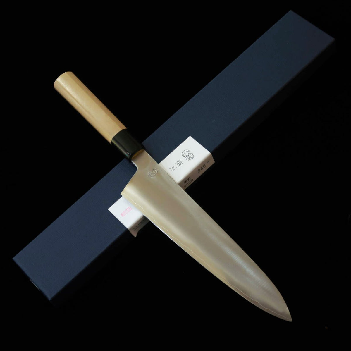 SAKAI KIKUMORI – Gyuto Gekka Gin, acier Gin-3, manche octogonal en magnolia (240 mm)