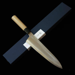 SAKAI KIKUMORI – Gyuto Gekka Gin, acier Gin-3, manche octogonal en magnolia (240 mm)