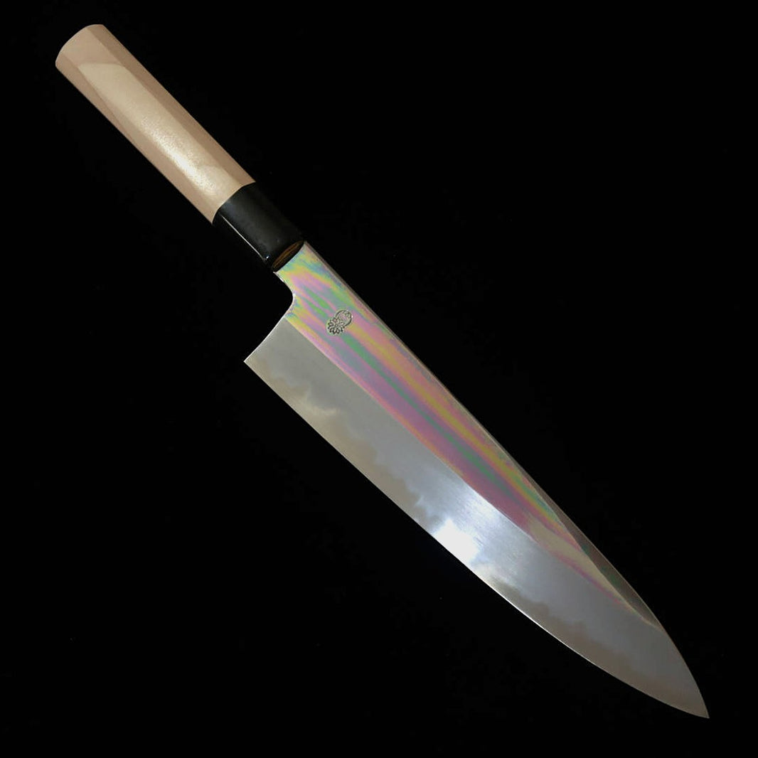Sakai Kikumori CHOUYOU Gyuto Aogami #1 cabo octogonal de magnólia (210/240 mm)