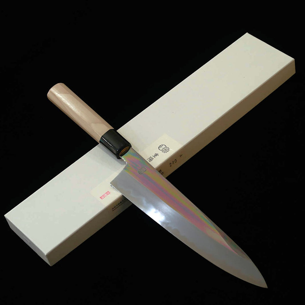 Sakai Kikumori CHOUYOU Gyuto Aogami #1 cabo octogonal de magnólia (210/240 mm)