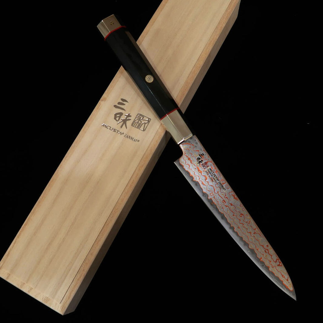 【新定番】三昧MCUSTA ZANMAI アルティメット3 黒鳳凰 ペティ (150mm)