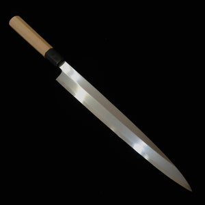 水野鍛錬所 柳刃 青紙二号 霞 朴八角柄 （270/300㎜）