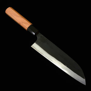 MIURA Miura – Onihiro, santoku Aogami n°1, manche en corne de buffle et cerisier (165 mm)