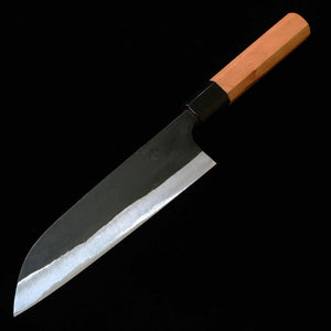 Miura MIURA Onijiro Santoku Aogami nº1 mango de sakura con virola de cuerno de búfalo (165 mm)