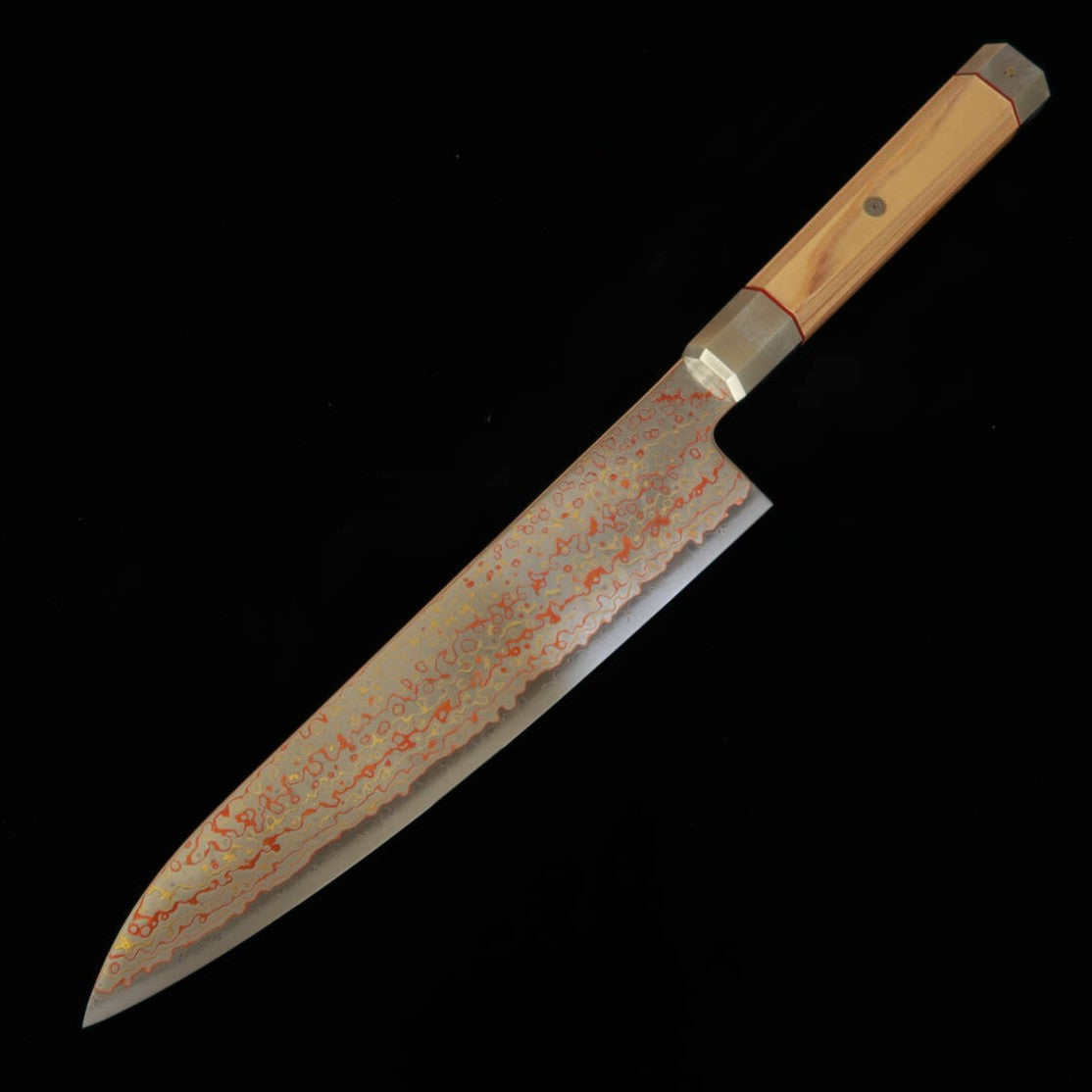 【新定番】三昧MCUSTA ZANMAI アルティメット3 白鳳凰 牛刀 (210mm)
