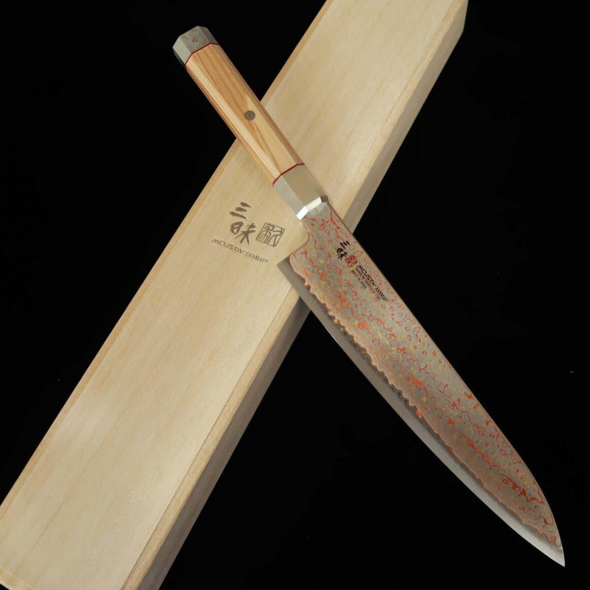 【新定番】三昧MCUSTA ZANMAI アルティメット3 白鳳凰 牛刀 (210mm)