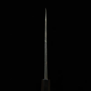 MIURA Itadaki Deba Tanaka Yoshikazu Aço Branco Nº2 Acabamento Negro Cabo de Ébano com Anel de Prata (180mm)