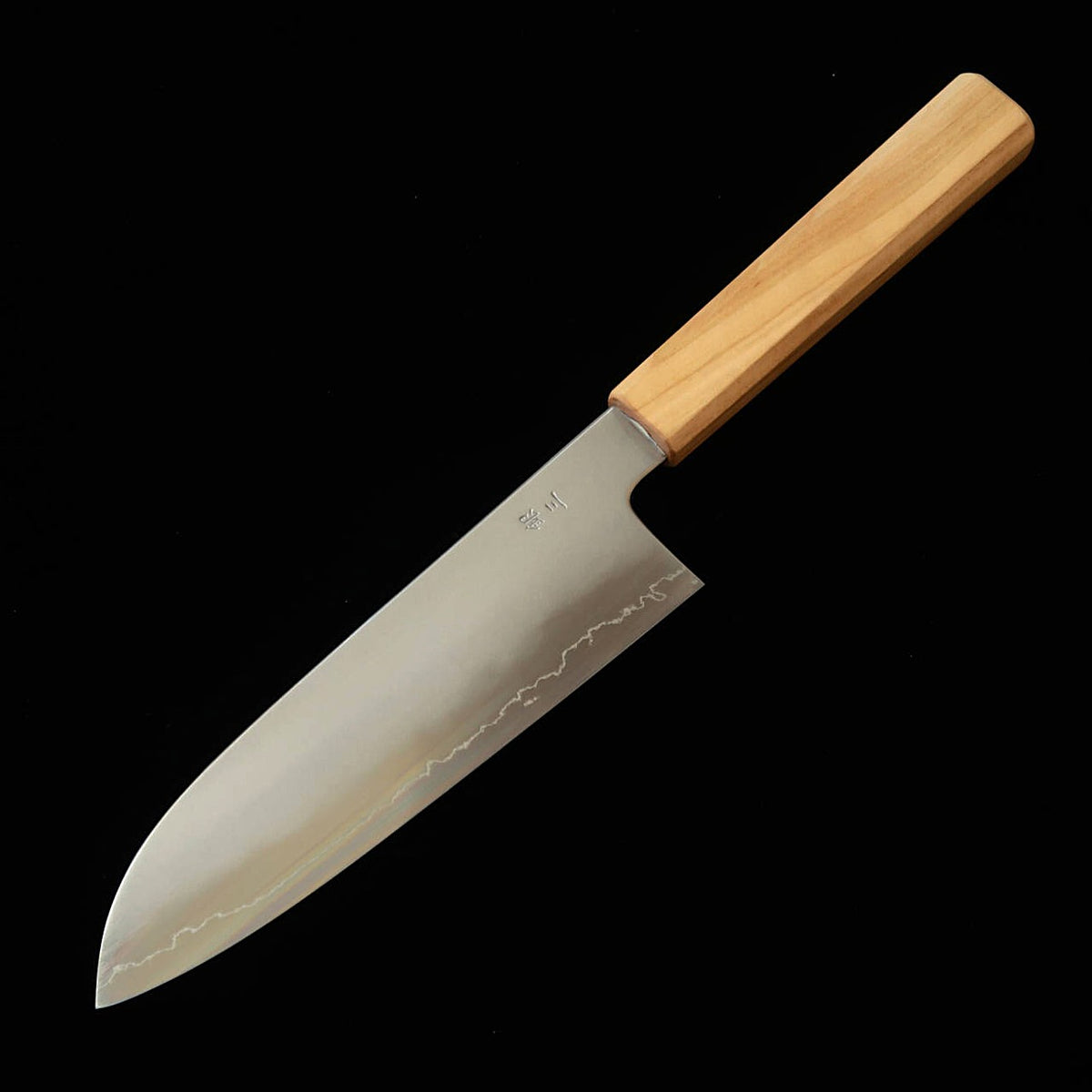 KAGEKIYO santoku aço Gingami nº 3 WS cabo octogonal de cerejeira (180 mm)