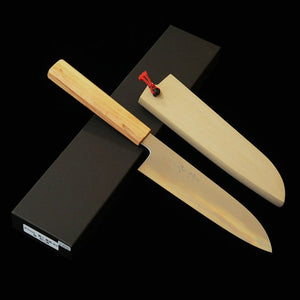KAGEKIYO santoku aço Gingami nº 3 WS cabo octogonal de cerejeira (180 mm)