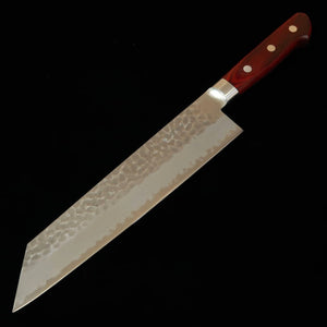 ISHIDUCHI Ishiduchi, gyuto kiritsuke, Aogami Super, martillado, mango de laminado rojo (210 mm)