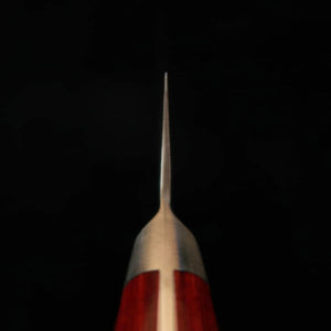 ISHIDUCHI Ishiduchi, gyuto kiritsuke, Aogami Super, martillado, mango de laminado rojo (210 mm)