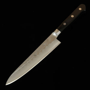 ISHIDUCHI Petty, Ginsan Steel, Nashiji Finish, Black Plywood Handle (135mm)