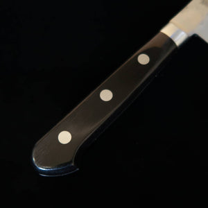 ISHIDUCHI Petty, Ginsan Steel, Nashiji Finish, Black Plywood Handle (135mm)