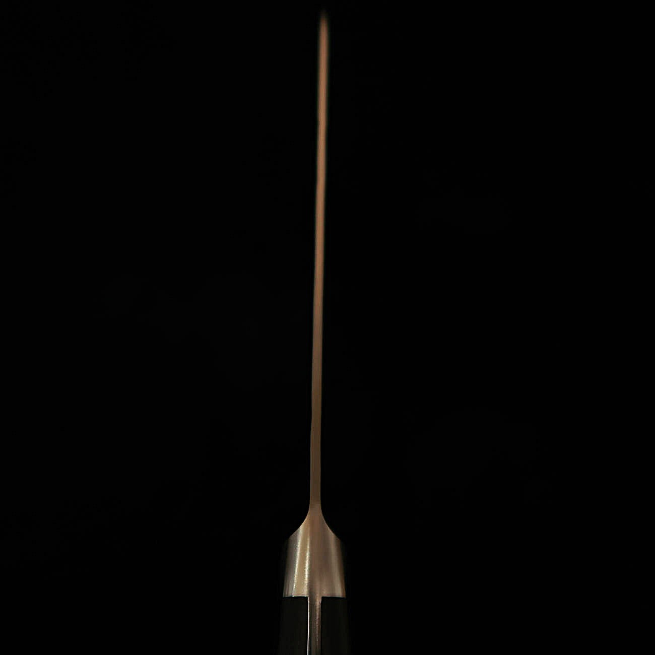 石鎚ISHIDUCHI ペティ 銀紙三号 梨地 黒合板柄（135mm）