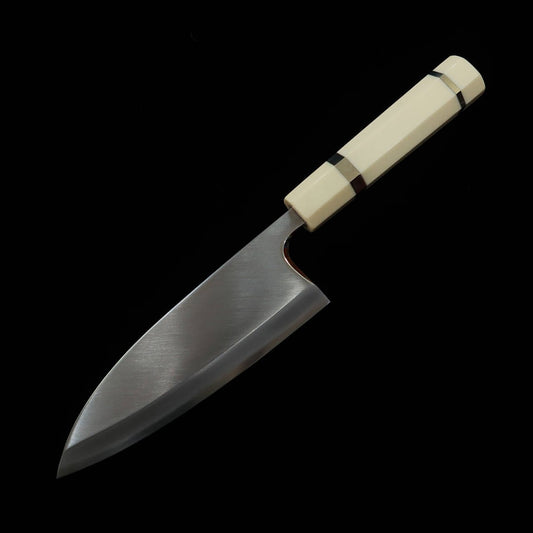 Miura Deba, Left-Handed, Ginsan, Wood Finish, Corian Handle (165mm)