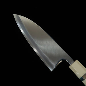 三浦MIURA 出刃 左利き用 銀紙三号 木砥仕上げ コーリアン柄（165mm）