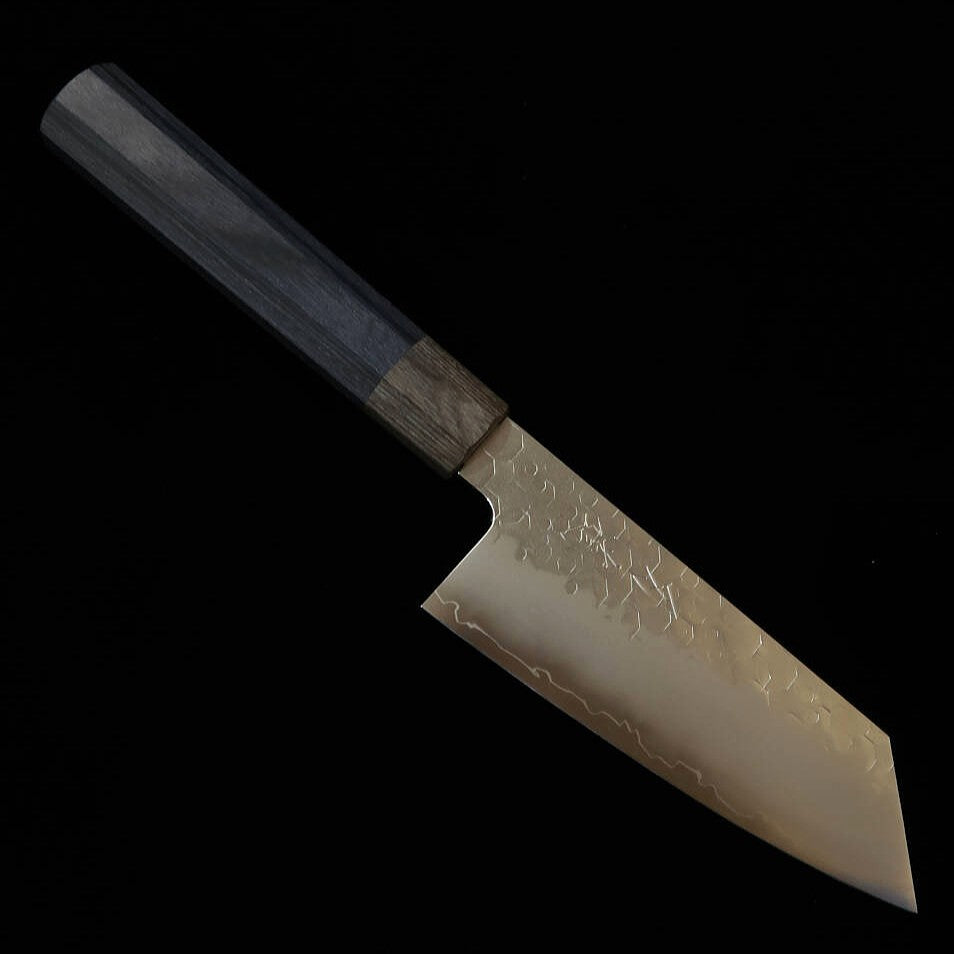 HADO Shiosai SG2 martelado cabo de laminado preto com anel cinza Kobunka pequena (135 mm)
