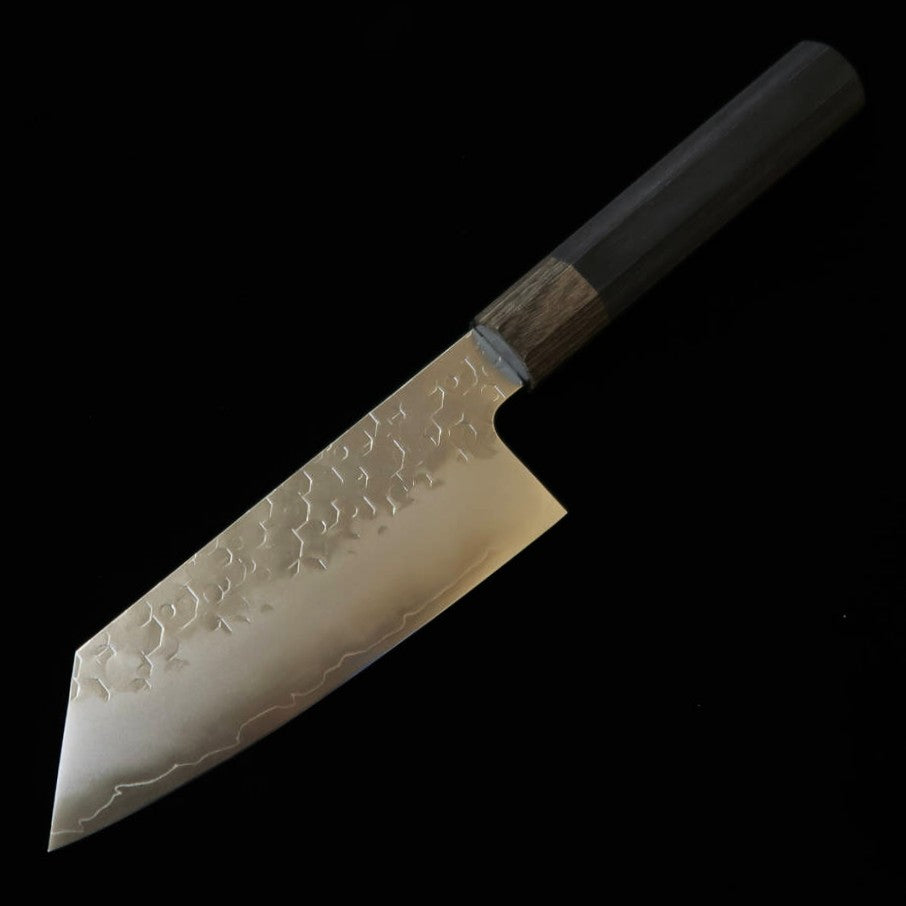 HADO Shiosai SG2 martelado cabo de laminado preto com anel cinza Kobunka pequena (135 mm)