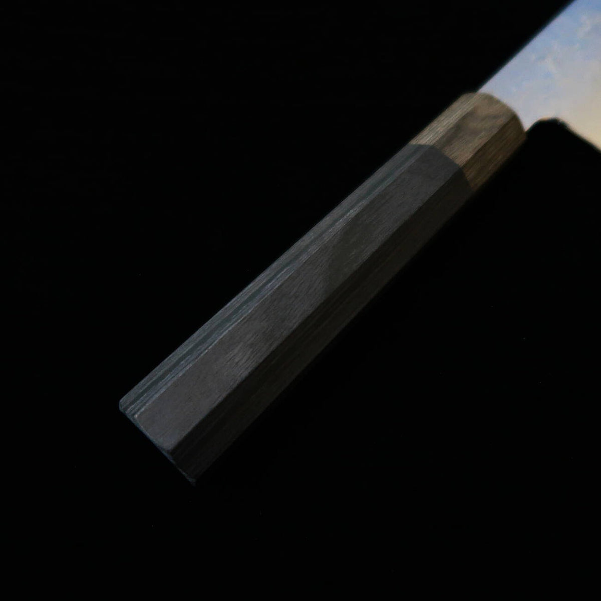 HADO Shiosai SG2 martelado cabo de laminado preto com anel cinza Kobunka pequena (135 mm)