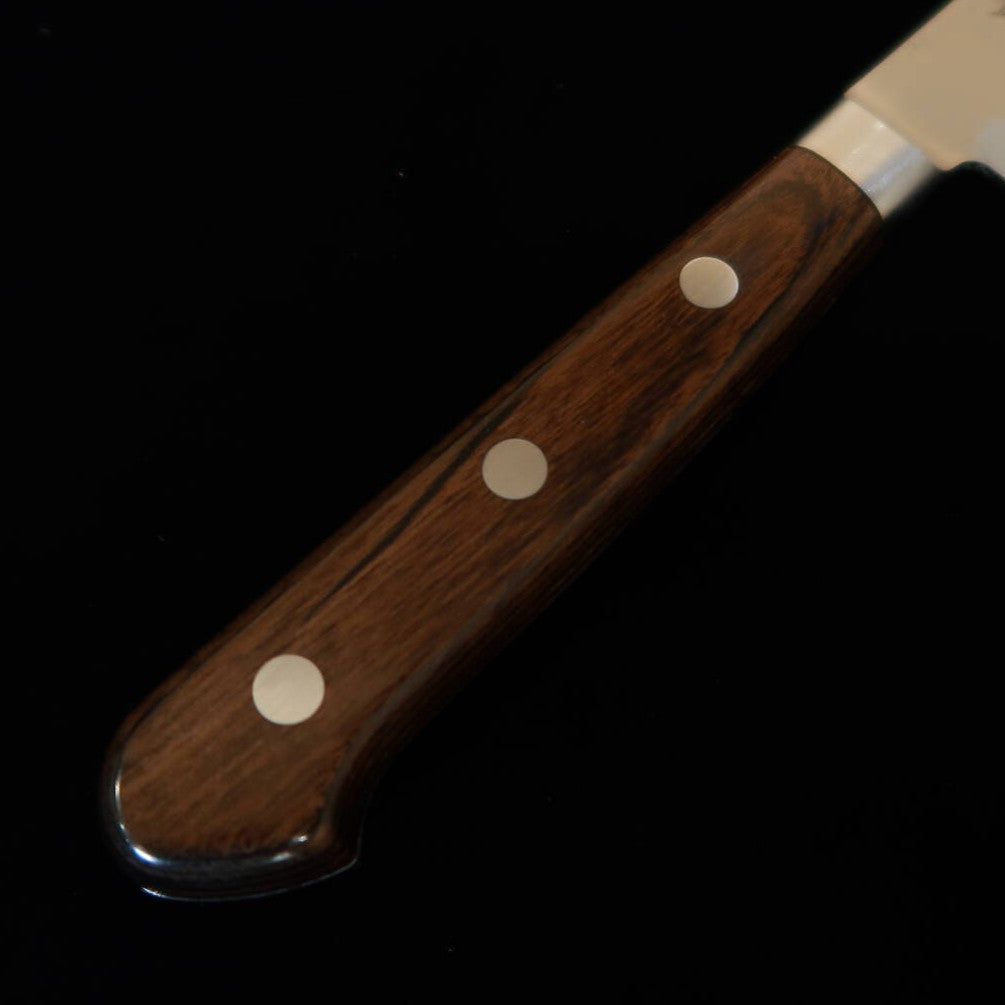 ISHIDUCHI Ishiduchi Petty Gin-san acabamento nashiji cabo de laminado marrom-escuro (135 mm)