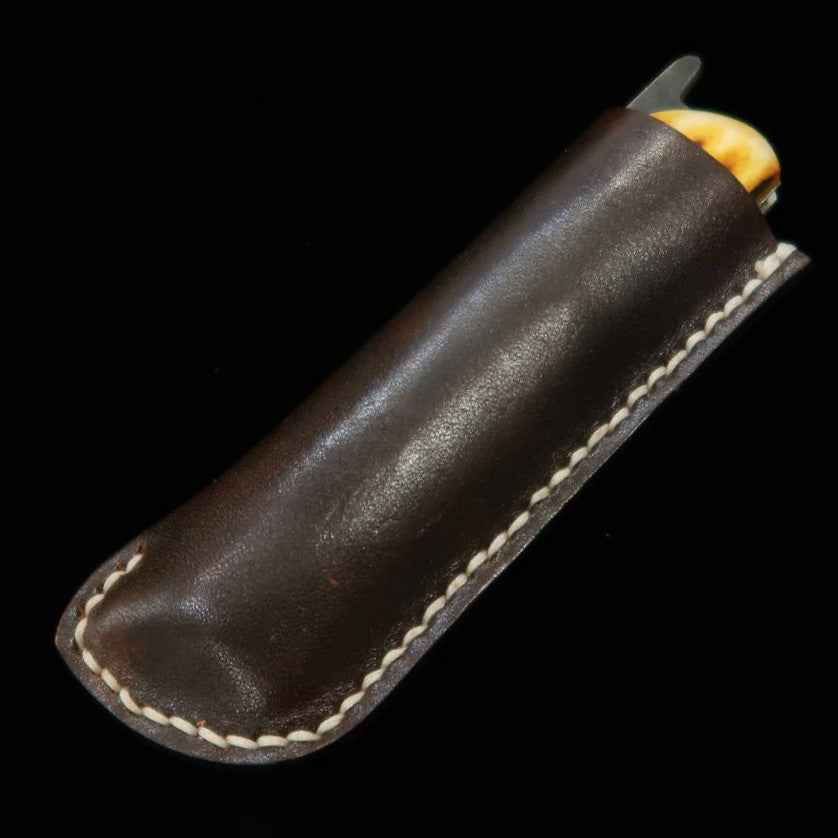 武田刃物TAKEDA　備中手打ち鍛冶　守屋作　備中の守　インド産スタッグ染　日立青紙スーパー（75mm）