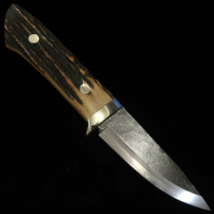 Takeda Hamono Moriya Made Sheath Sheath Knife Stag Handle Aogami Super