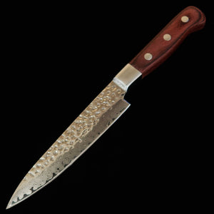 Ishiduchi ISHIDUCHI petty VG10 pulido, Damasco, mango de caoba (135 mm)