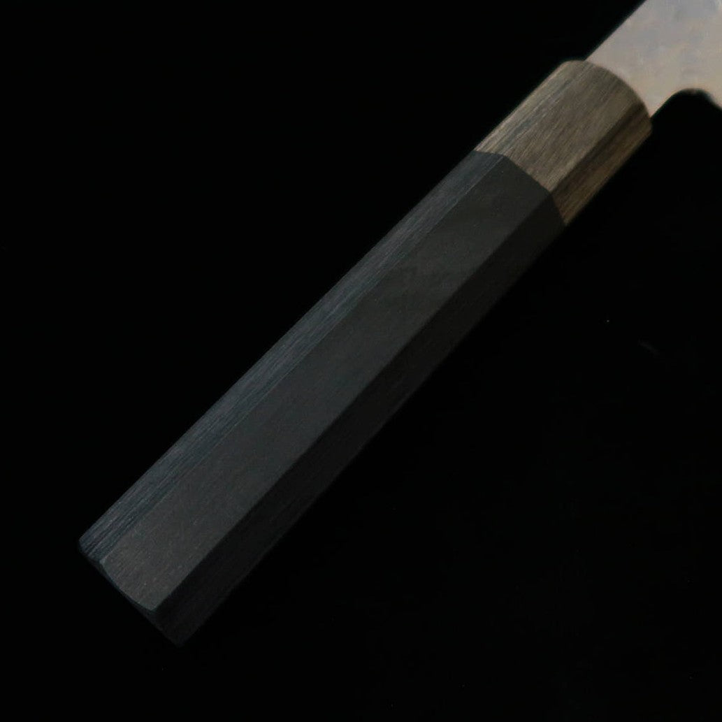 HADO Hado Shiosai SG2 Tsuchime Cabo de laminado preto Gyuto kiritsuke (210 mm)