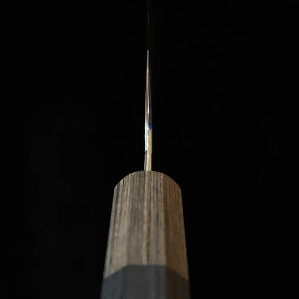 HADO Hado Shiosai SG2 Tsuchime Cabo de laminado preto Gyuto kiritsuke (210 mm)