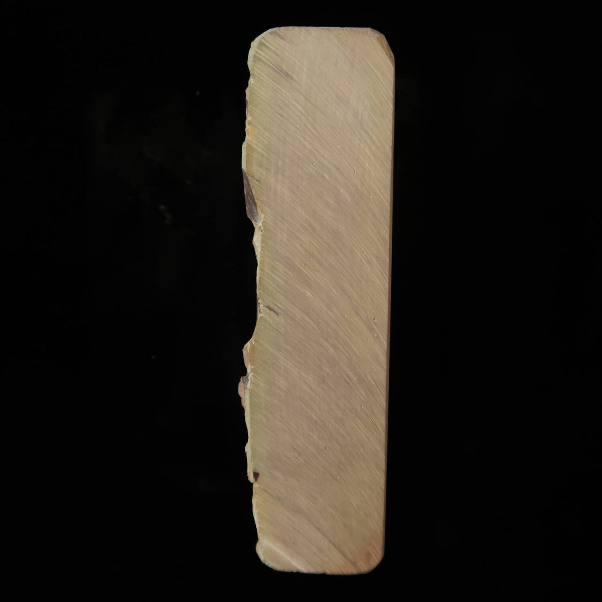 天然砥石　日照山 合砥 赤茶 レザー型　68×145×37mm