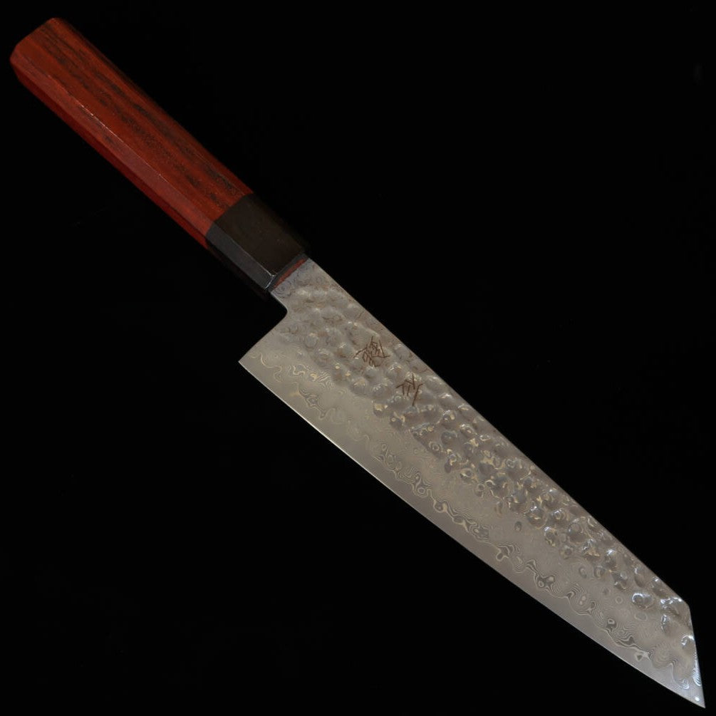 石鎚ISHIDUCHI 切付 VG10 67層ダマスカス ローズ八角黒檀口（180mm）