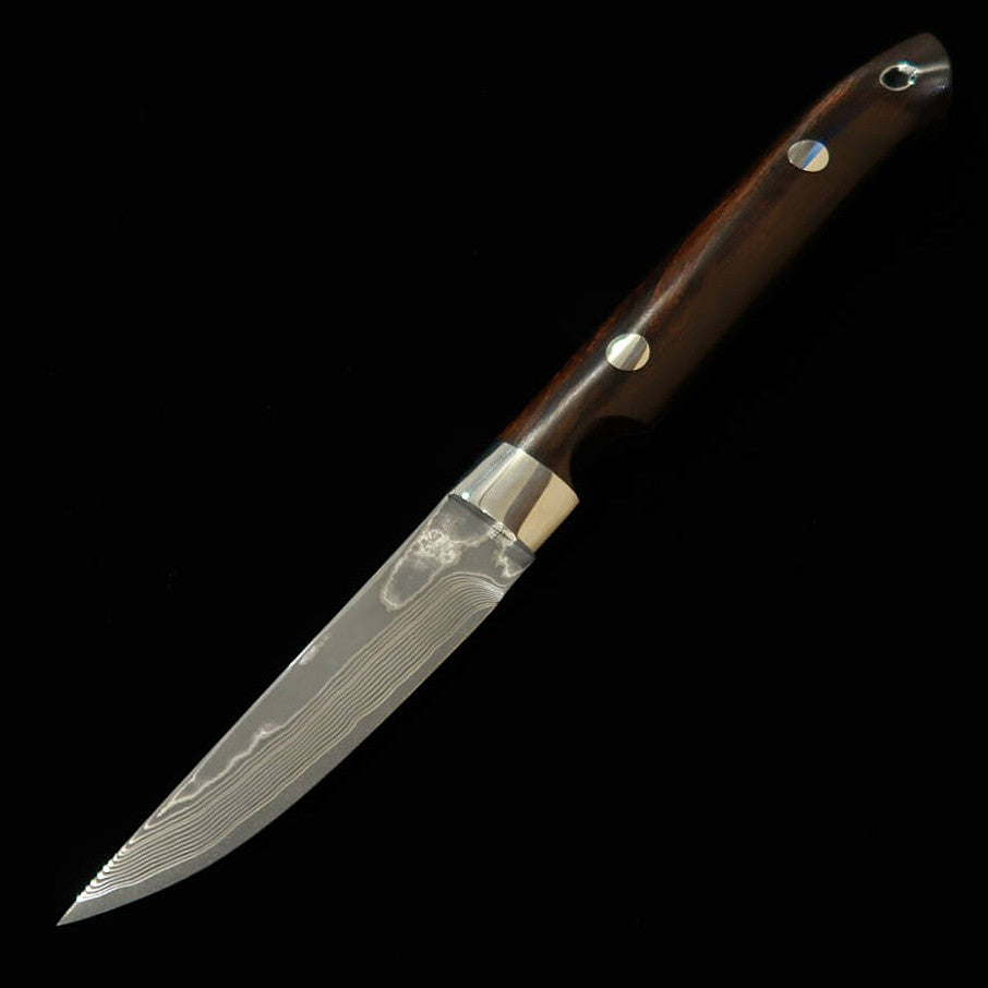 片山 雄太YUTA KATAYAMA "川蝉" ストレート VG10 ニッケルダマスカス アイアンウッド （73mm）