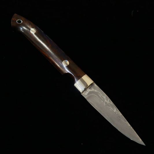 片山 雄太YUTA KATAYAMA "川蝉" ケーパー VG10 ニッケルダマスカス アイアンウッド （73mm）