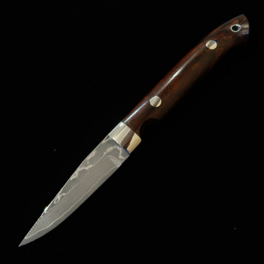 片山 雄太YUTA KATAYAMA "川蝉" ケーパー VG10 ニッケルダマスカス アイアンウッド （73mm）