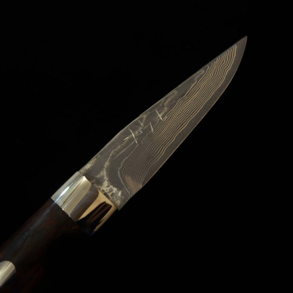 片山 雄太YUTA KATAYAMA "川蝉" ケーパー VG10 ニッケルダマスカス アイアンウッド （73mm）
