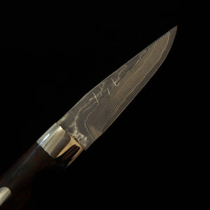 片山 雄太YUTA KATAYAMA "川蝉" ケーパー VG10 ニッケルダマスカス アイアンウッド （73mm）