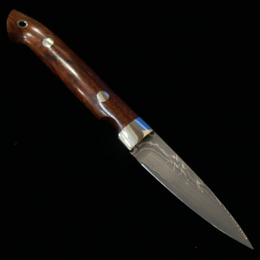 片山 雄太YUTA KATAYAMA "川蝉" スピア VG10 ニッケルダマスカス アイアンウッド （73mm）