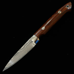 Yuta Katayama "Kawasemi" Spear VG10 Nickel Damascus Ironwood (73mm)