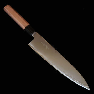 景清KAGEKIYO 牛刀 クロマックス セミステンレス 　ウォルナット八角柄（210mm）