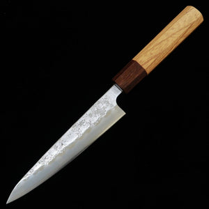 Faca Petty MIURA, aço Prata Nº3, acabamento Nashiji, cabo de Keyaki (135/150mm)