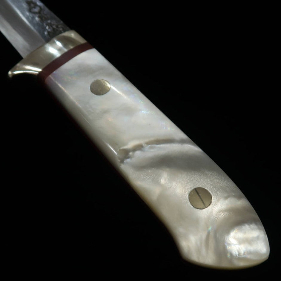 Takeda Hamono Moriya Made Sheath Knife Pearl Handle
