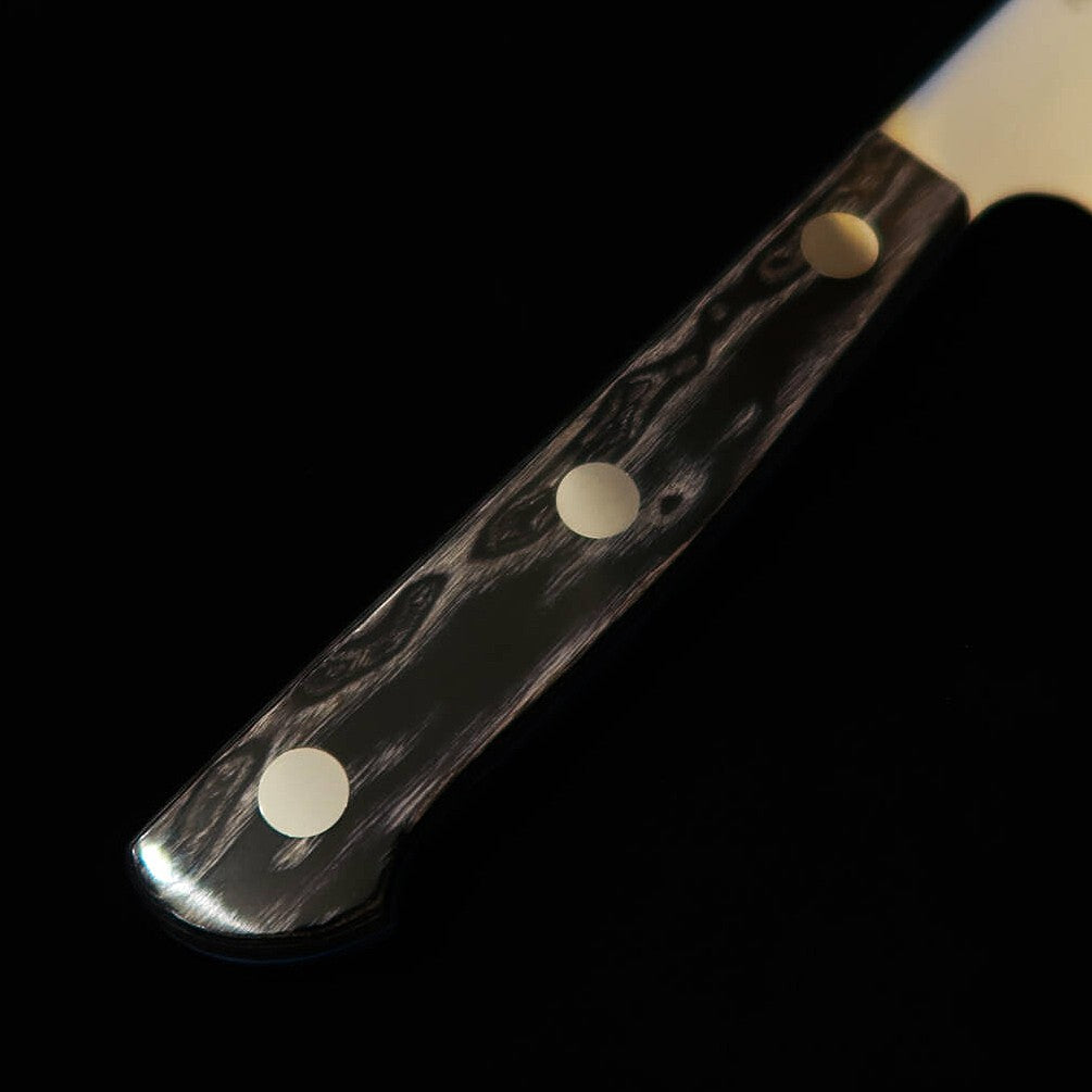 三浦MIURA 切付ペティ SLD 黒合板柄 カラーライン（120mm）