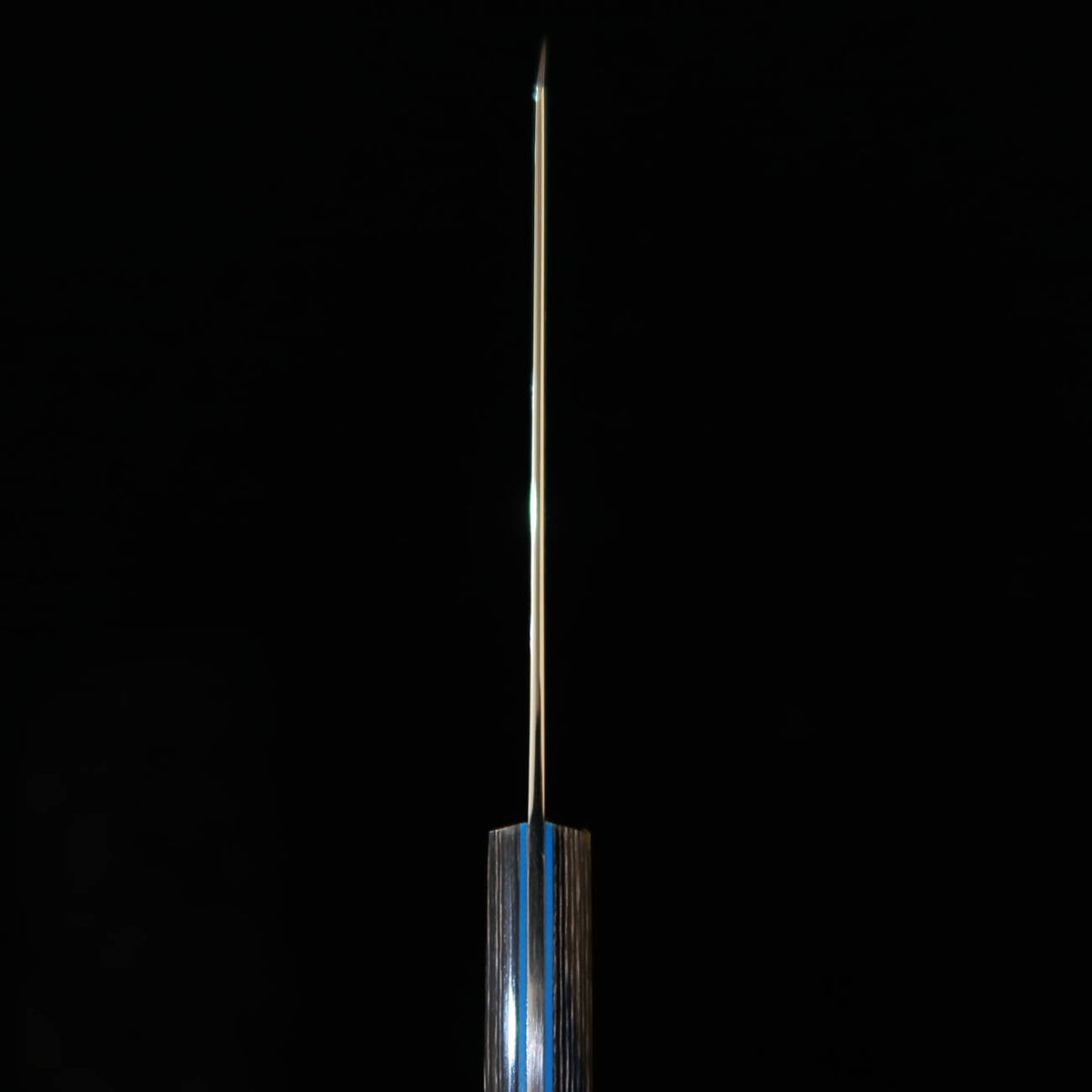 三浦MIURA 切付ペティ SLD 黒合板柄 カラーライン（120mm）