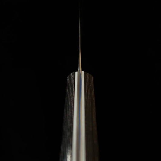 三浦MIURA 切付三徳 SLD 黒合板柄 カラーライン（135mm）