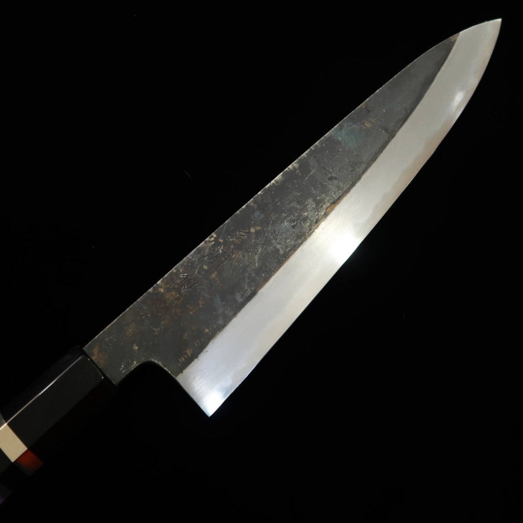 三浦頂MIURAItadaki 牛刀 白紙二号 黒打ち カスタムハンドル （240ｍｍ）
