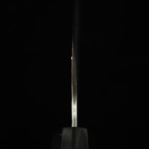 NIGARA cuchillo nakiri de punta redondeada VG10 damasco martillado mango de wengué (165 mm)
