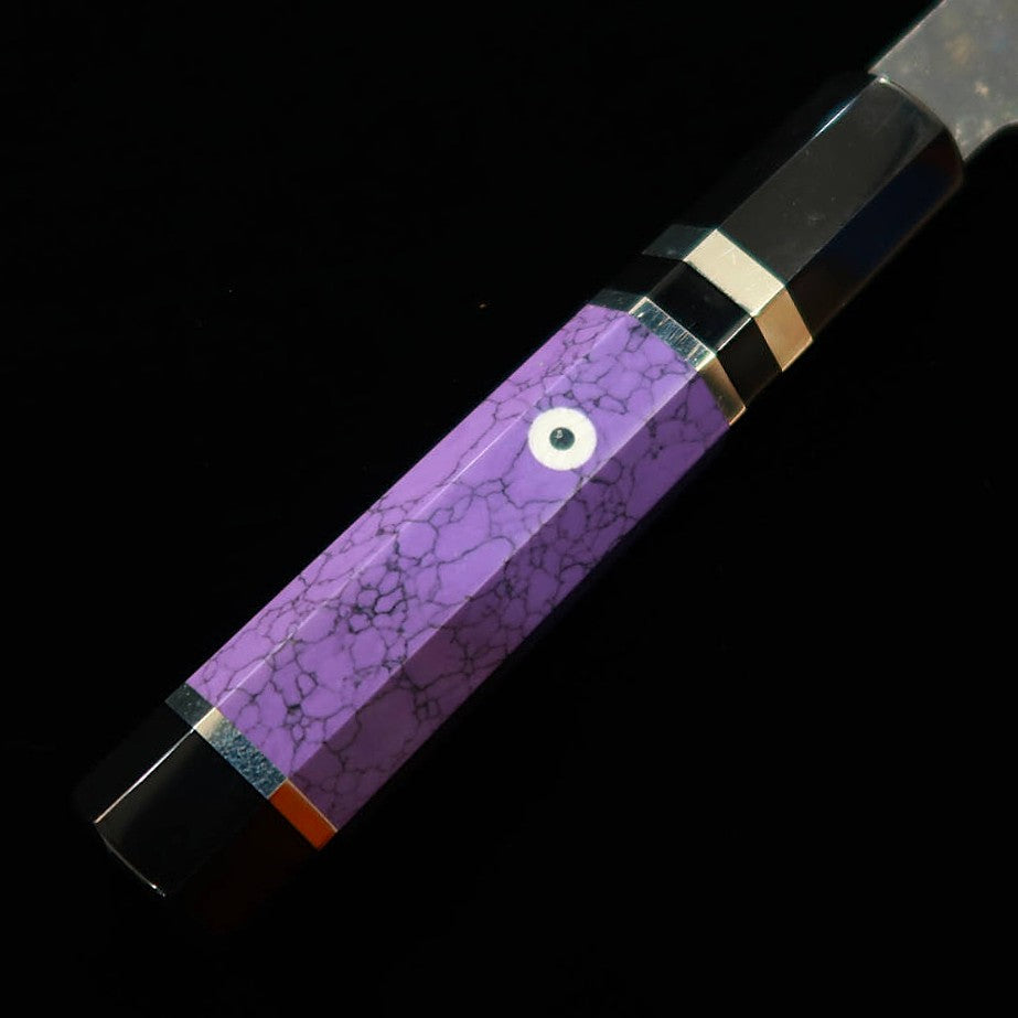 三浦頂MIURAItadaki 牛刀 白紙二号 黒打ち カスタムハンドル （240ｍｍ）