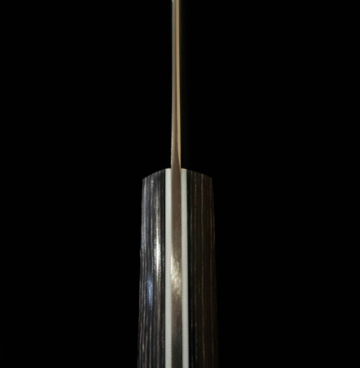 三浦MIURA 切付三徳 SLD 黒合板柄 カラーライン（180mm）