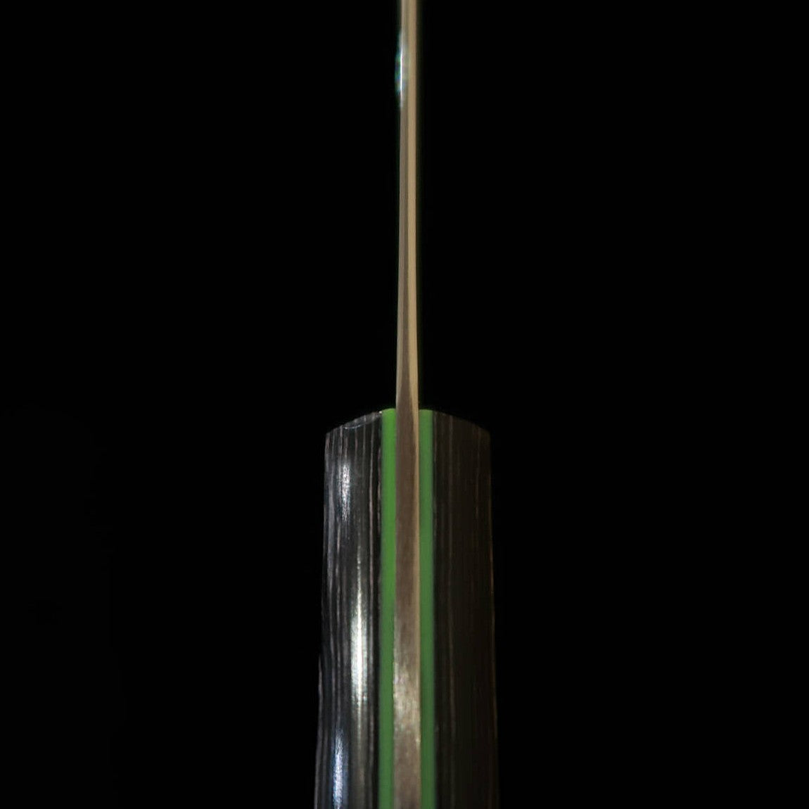 三浦MIURA 切付三徳 SLD 黒合板柄 カラーライン（180mm）